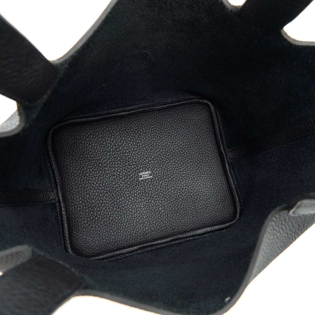 Hermes Picotin 22 Lock Bag Black SHW