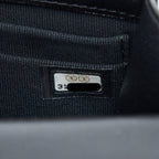 CHANEL TOP HANDLE MINI FLAP CHAIN BAG LAMBSKIN BLACK LGHW