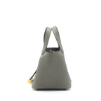 Hermes Picotin 18 Lock Bag Gris Meyer GHW