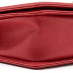 CHANEL MEDIUM BOY BAG GRAINED CALFSKIN RED SHW