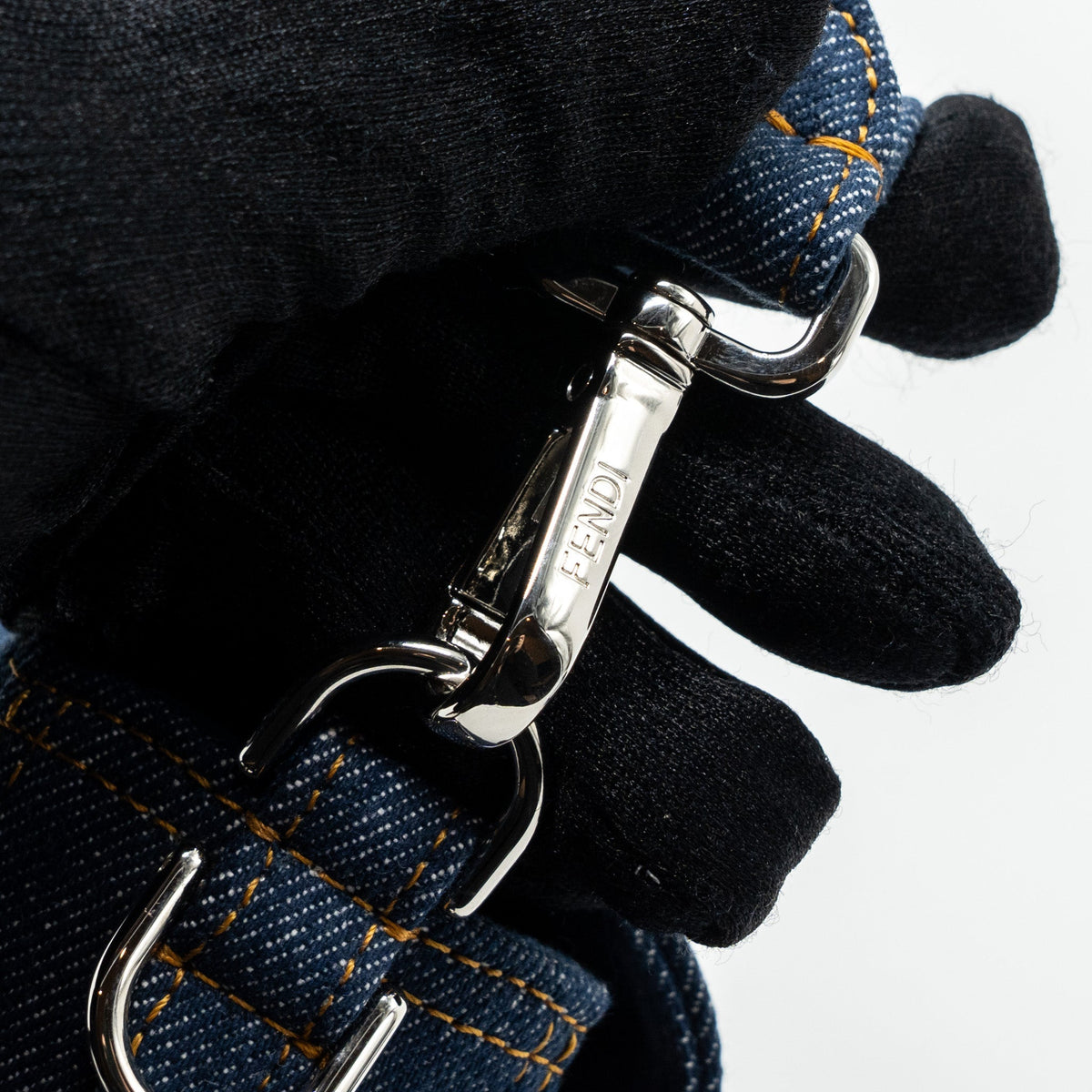 FENDI BAGUETTE DENIM BLUE SHW