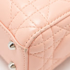 DIOR MINI LADY DIOR LAMBSKIN LIGHT PINK SHW