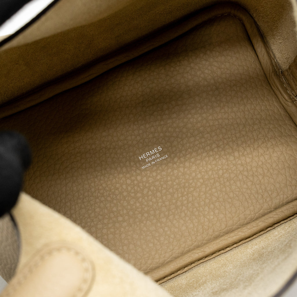 Hermes picotin 18 lock bag clemence trench SHW