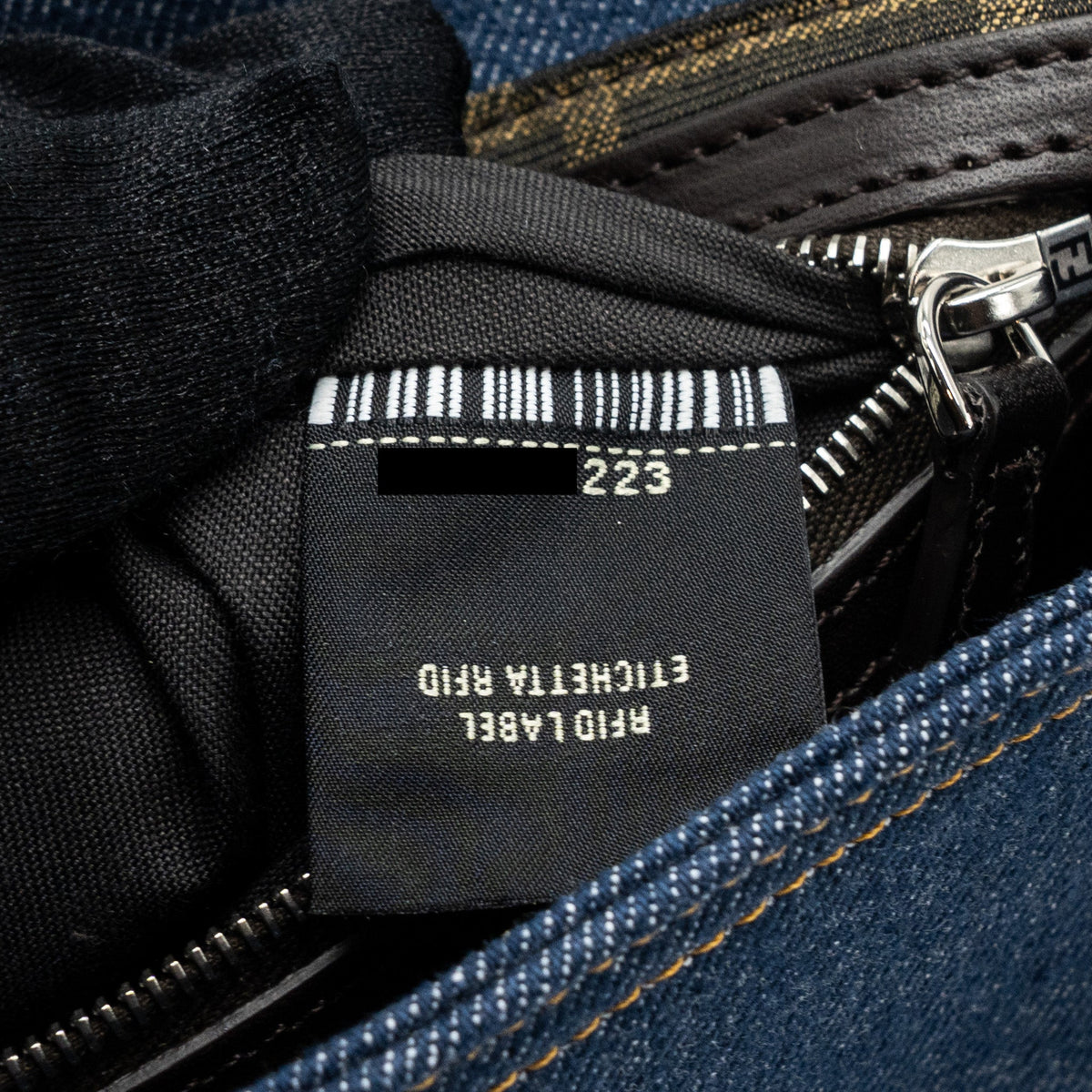 FENDI BAGUETTE DENIM BLUE SHW
