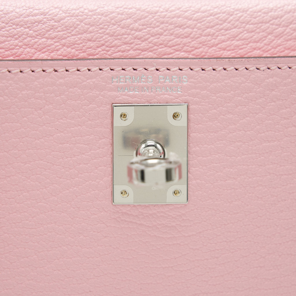 Hermes Mini Kelly Ⅱ Chevre 3Q Rose Sakura SHW