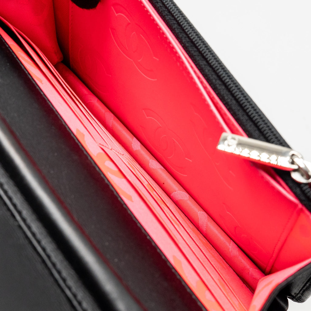 Chanel Cambon Wallet on Chain Calfskin Black SHW