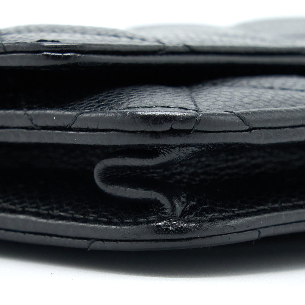 CHANEL CLASSIC WALLET ON CHAIN CAVIAR BLACK GHW