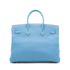 Hermes Birkin 35 Togo Blue Jeans SHW