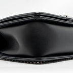 Chanel Medium boy bag fabric / lambskin black SHW
