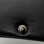 CHANEL SMALL BOY BAG CALFSKIN BLACK RUTHENIUM SILVER HARDWARE
