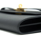 HERMES KELLY TO GO BLACK GHW