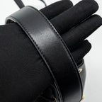 FENDI MINI MON TRESOR BUCKET BAG CALFSKIN BLACK GHW