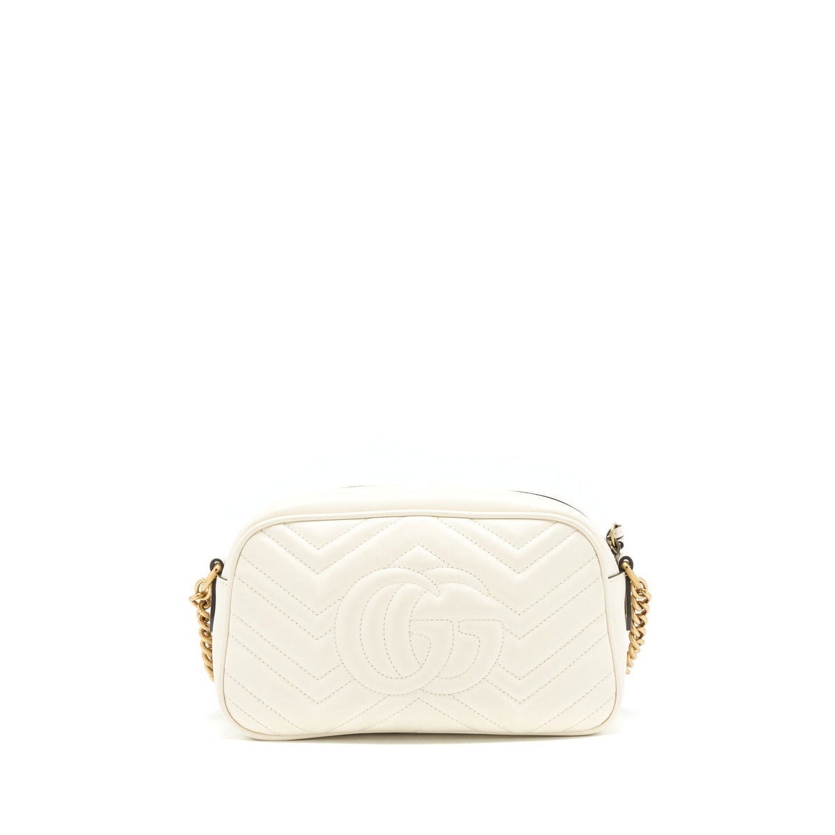 GUCCI MARMONT CAMERA BAG WHITE GHW