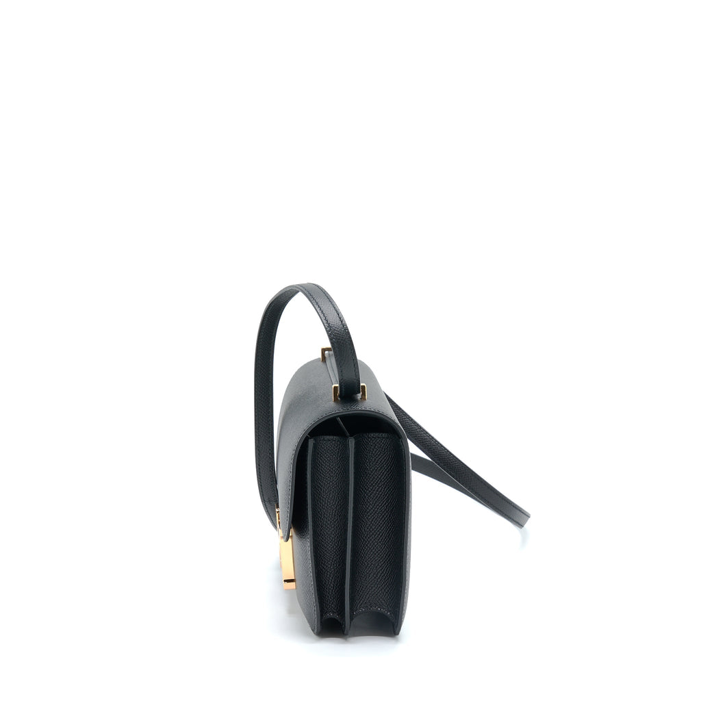 HERMES MINI CONSTANCE EPSOM BLACK RGHW
