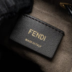 FENDI MINI MON TRESOR BUCKET BAG CALFSKIN BLACK GHW