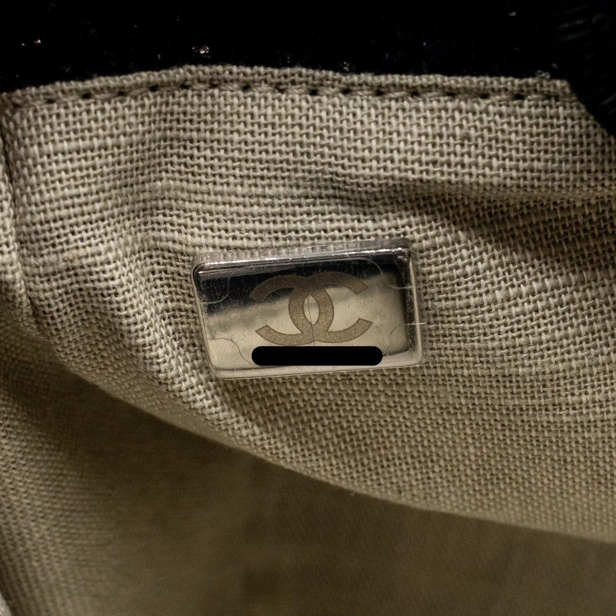 Chanel 26A Mini Deauville Tote Fabric/Leather Black SHW (Microchip)
