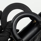 DIOR SMALL MY ABC LADY DIOR LAMBSKIN BLACK LGHW