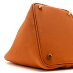 HERMES PICOTIN 18 CLEMENCE 93 ORANGE GHW