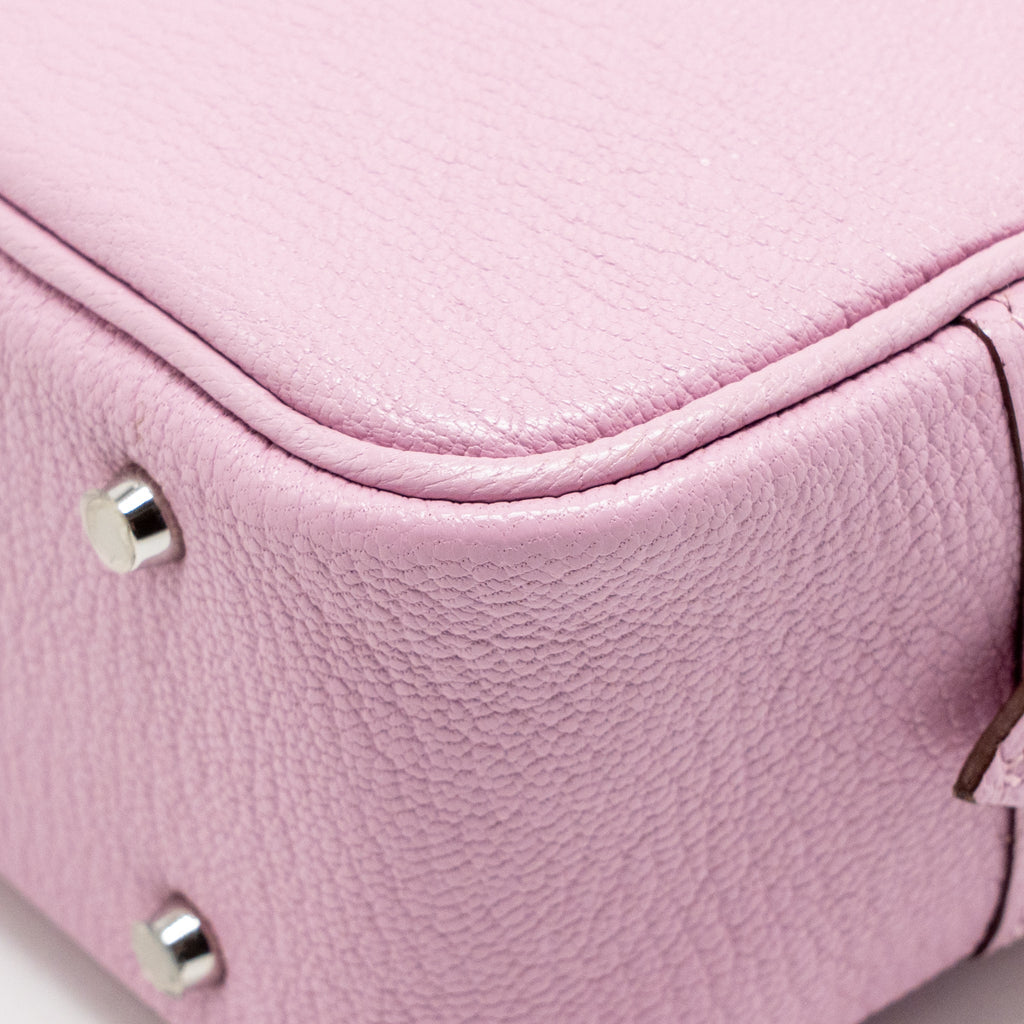 Hermes Mini Plume II chèvre mysore x9 mauve sylvestre shw