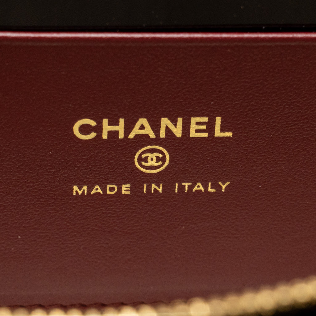 Chanel 26A CC Vanity with Chain Grained Calfskin Black GHW (Microchip)