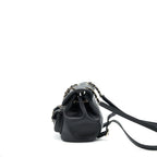 CHANEL DUMA MINI BACKPACK LAMBSKIN BLACK LGHW(MICROCHIP)