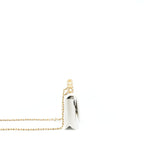 CHANEL 22S LOGO TOP HANDLE WALLET ON CHAIN CAVIAR WHITE GHW