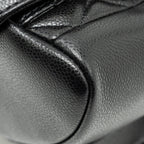 CHANEL 24A MINI DUMA BACKPACK GRAINED CALFSKIN BLACK LGHW (MICROCHIP)