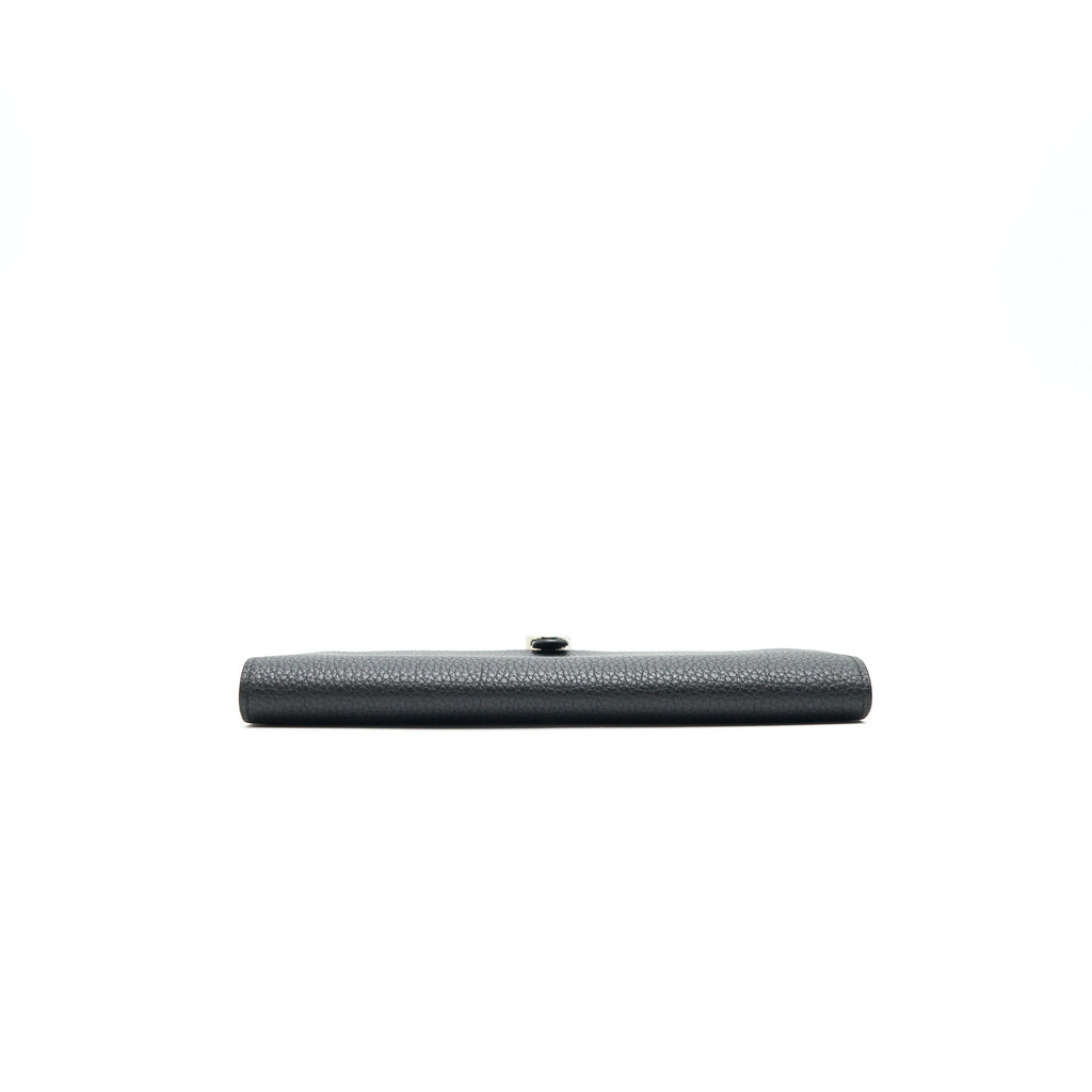 HERMES DOGON DUO WALLET IN BLACK TOGO SHW