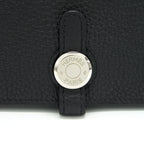 HERMES DOGON DUO WALLET IN BLACK TOGO SHW