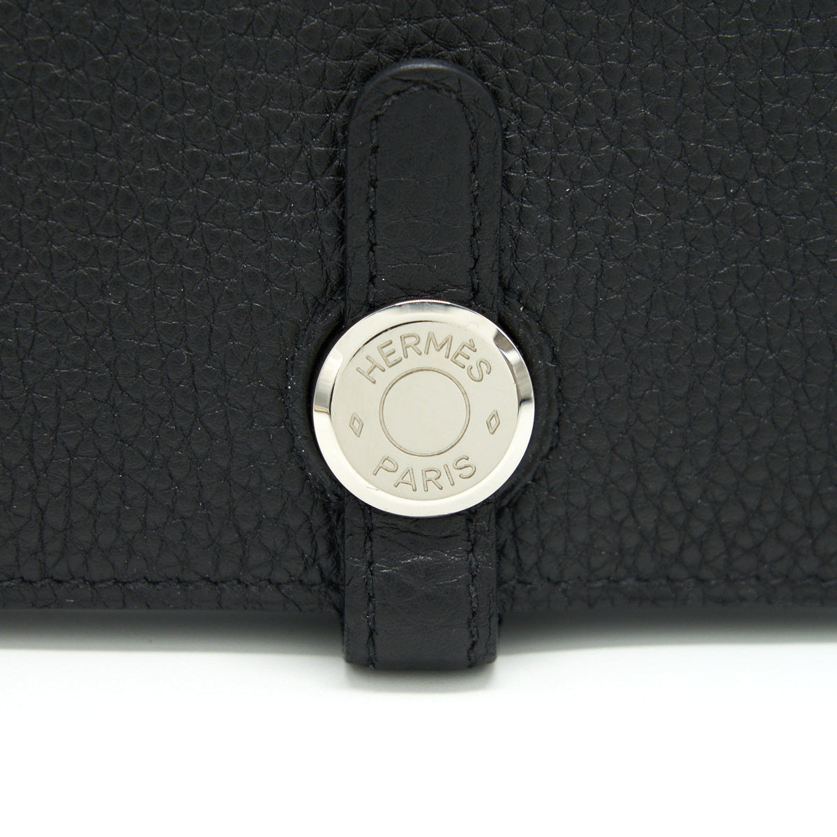 HERMES DOGON DUO WALLET IN BLACK TOGO SHW