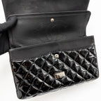 Chanel Large 2.55 Reissue Flap Bag Patent Leather Black SHW