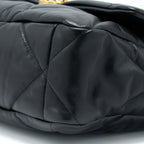 CHANEL MEDIUM 19 BAG GOATSKIN BLACK MULTICOLOUR HARDWARE