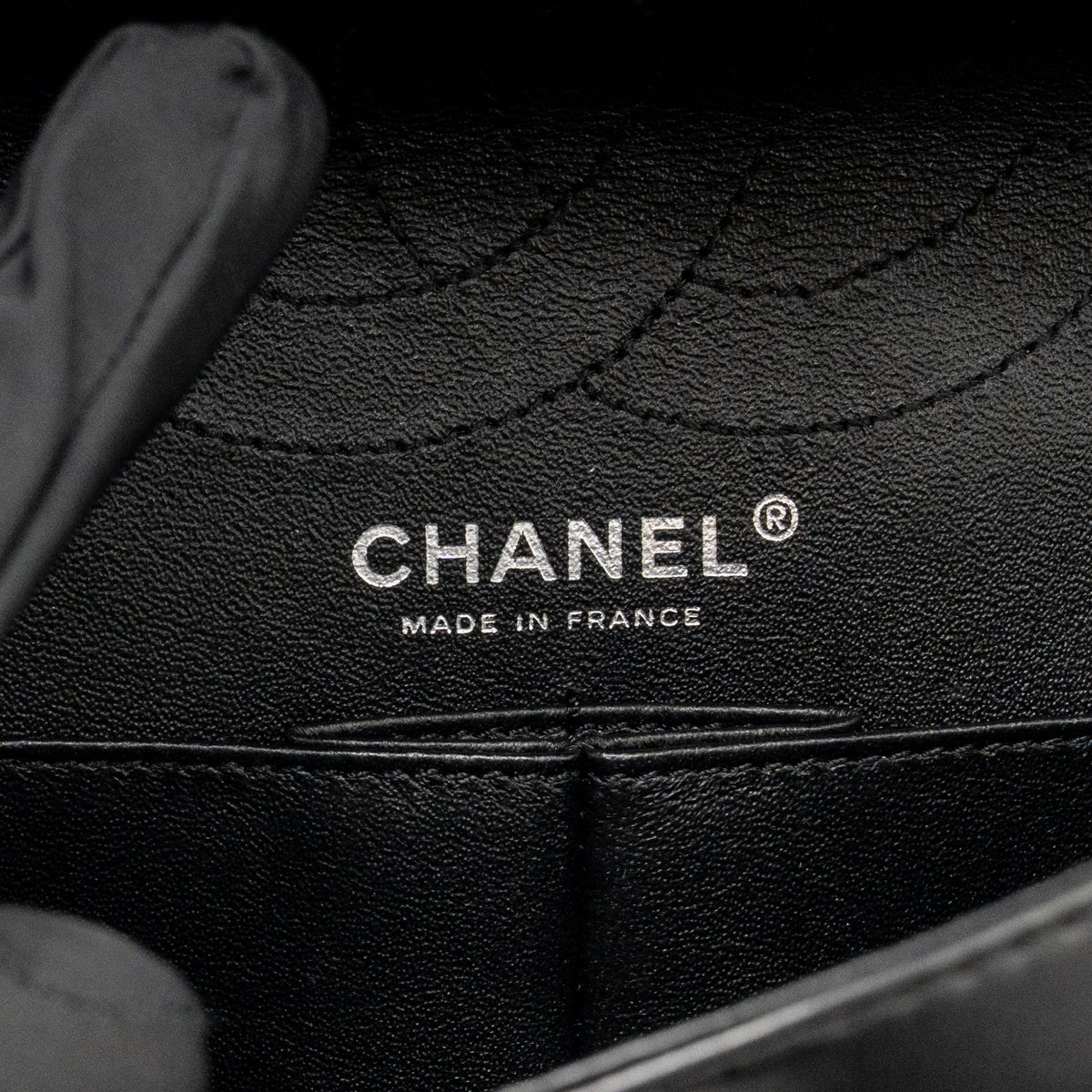 Chanel Large 2.55 Reissue Flap Bag Patent Leather Black SHW