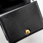 CHANEL MINI SQUARE BOY BAG LIMITED EDITION CALFSKIN BLACK GHW (MICROCHIP)