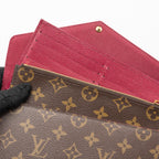 LOUIS VUITTON FELICIE POCHETTE MONOGRAM CANVAS / RED GHW