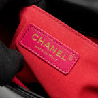 CHANEL MINI SQUARE BOY BAG LIMITED EDITION CALFSKIN BLACK GHW (MICROCHIP)