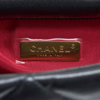 CHANEL MEDIUM 19 BAG GOATSKIN BLACK MULTICOLOUR HARDWARE