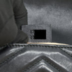 GUCCI GG MARMONT SUPER MINI LEATHER BAG BLACK