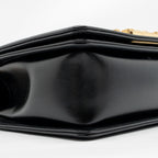Chanel square boy bag calfskin black GHW (microchip)