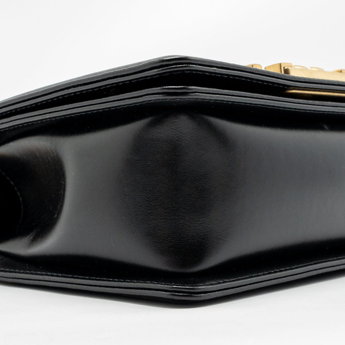 Chanel square boy bag calfskin black GHW (microchip)