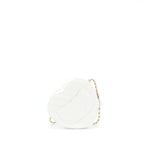 CHANEL 22S HEART BAG LAMBSKIN WHITE LGHW (MICROCHIP)