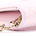 CHANEL 2 IN 1 WALLET ON CHAIN CAVIAR LIGHT PINK LGHW