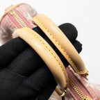 LOUIS VUITTON NANO SPEEDY MONOGRAM JACQUARD DENIM PINK GHW