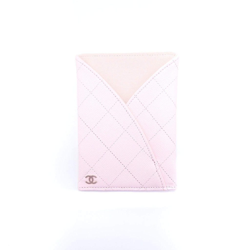 CHANEL 2 IN 1 WALLET ON CHAIN CAVIAR LIGHT PINK LGHW