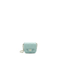 CHANEL MINI FLAP VANITY WITH CHAIN CAVIAR GREYISH GREEN LGHW