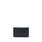 CHANEL CLASSIC WALLET ON CHAIN CAVIAR BLACK GHW