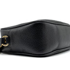 GUCCI DISCO SOHO CAMERA BAG GRAINED CALFSKIN BLACK GHW