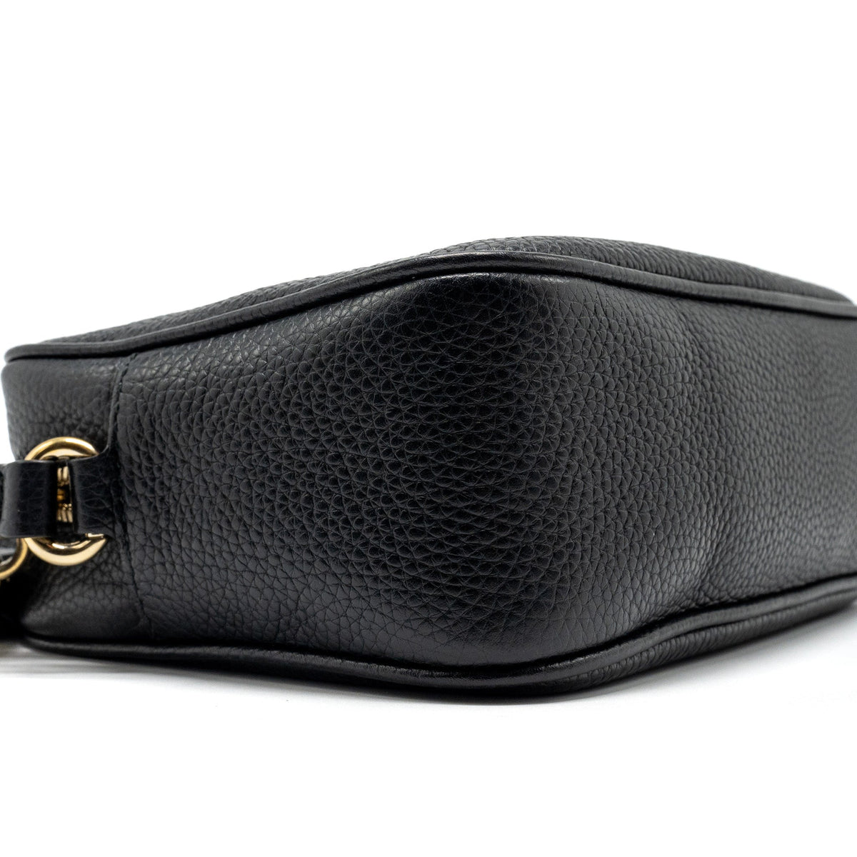 GUCCI DISCO SOHO CAMERA BAG GRAINED CALFSKIN BLACK GHW