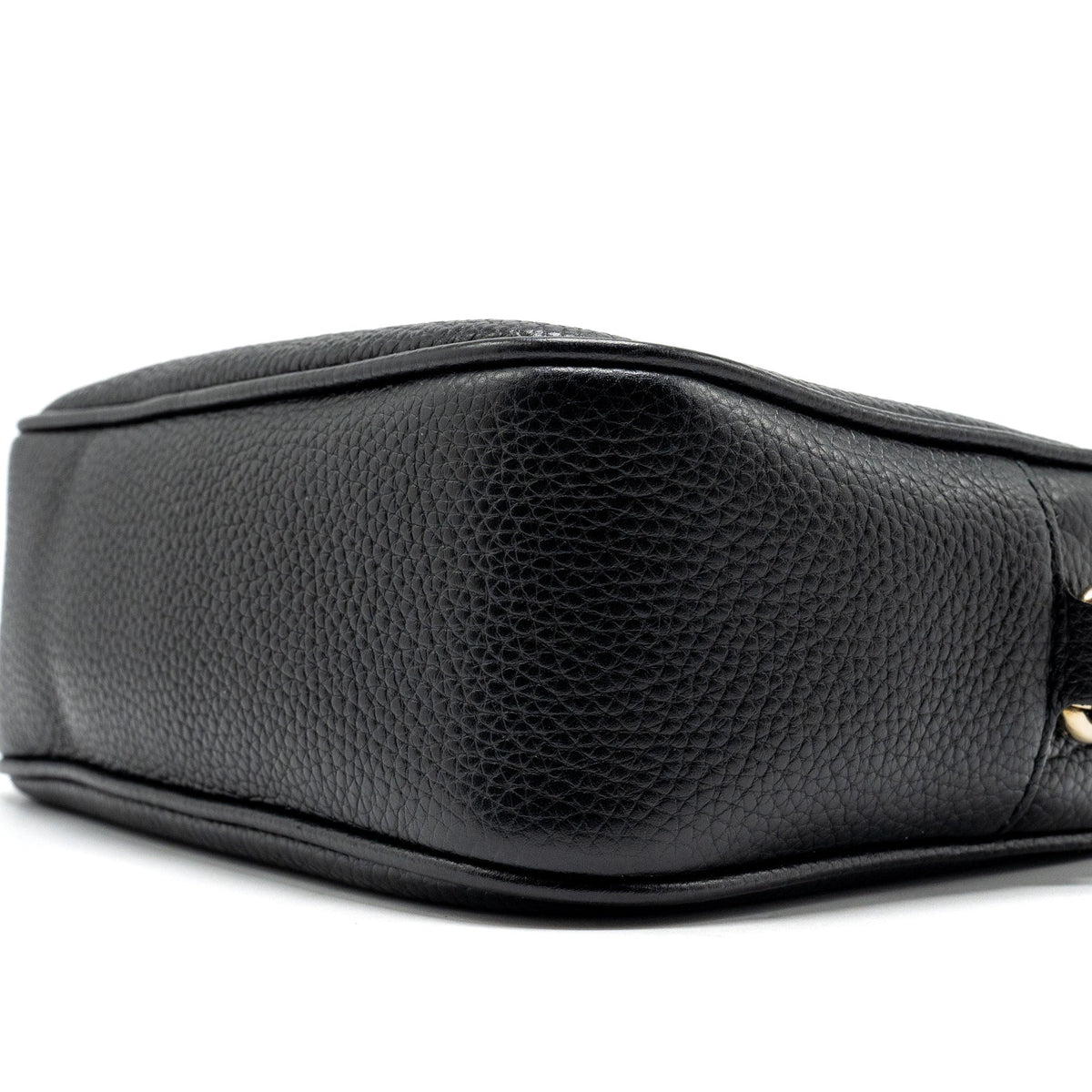 GUCCI DISCO SOHO CAMERA BAG GRAINED CALFSKIN BLACK GHW