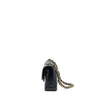 CHANEL SMALL CLASSIC DOUBLE FLAP BAG CAVIAR BLACK GHW (MICROCHIP)